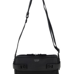 Black Fabric Crossbody Bag