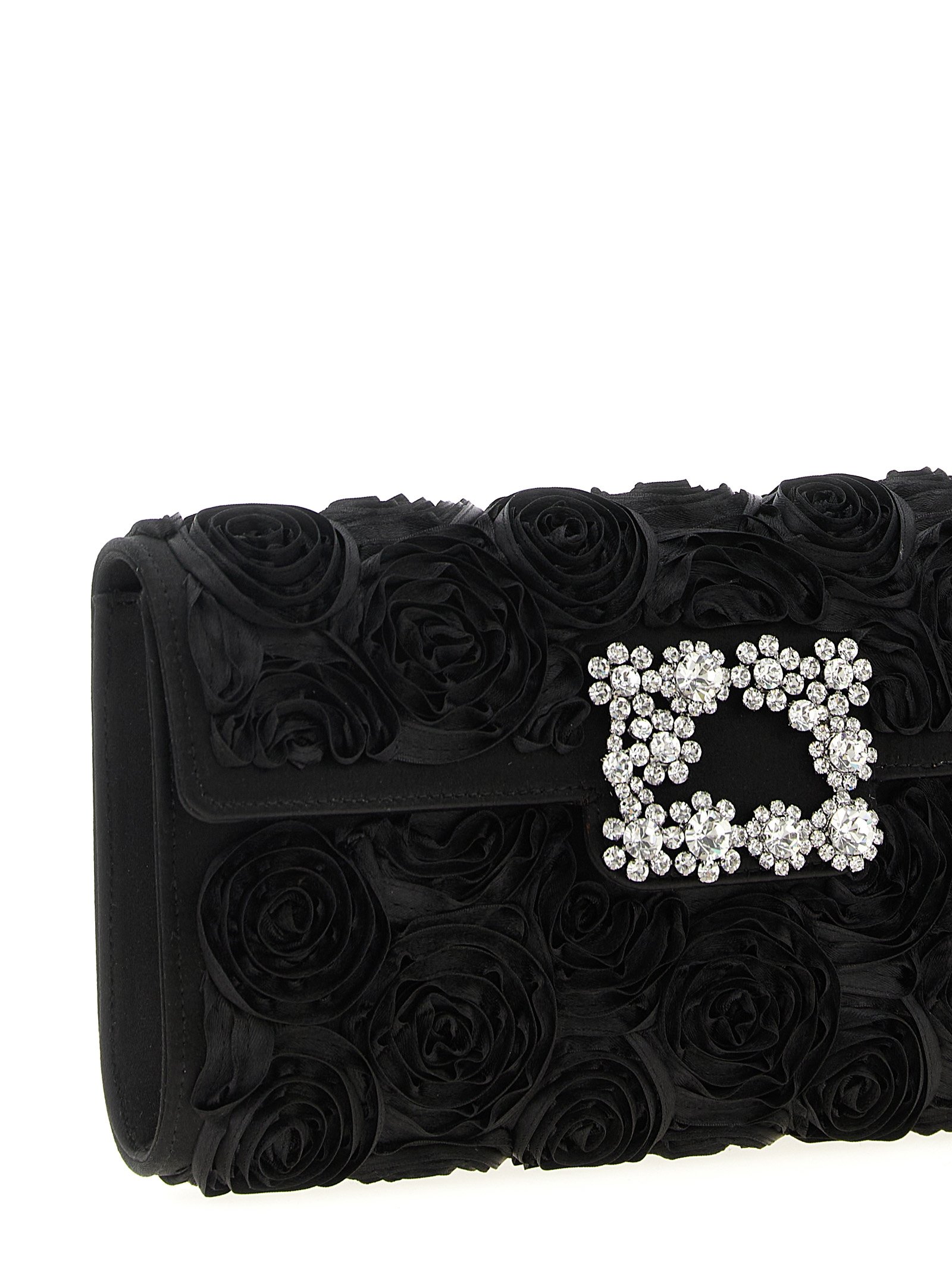 Black Viscose Clutch Bag - Image 3