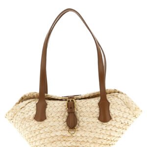 Beige Cork Shoulder Bag