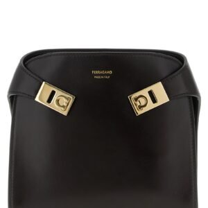 Brown Calfskin Crossbody Bag