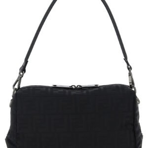 Black Polyamide Shoulder Bag