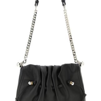 Black Calfskin Shoulder Bag