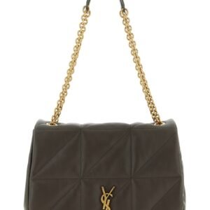 Bicolor Lamb Leather Shoulder Bag