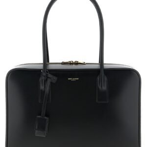 Black Calfskin Shoulder Bag