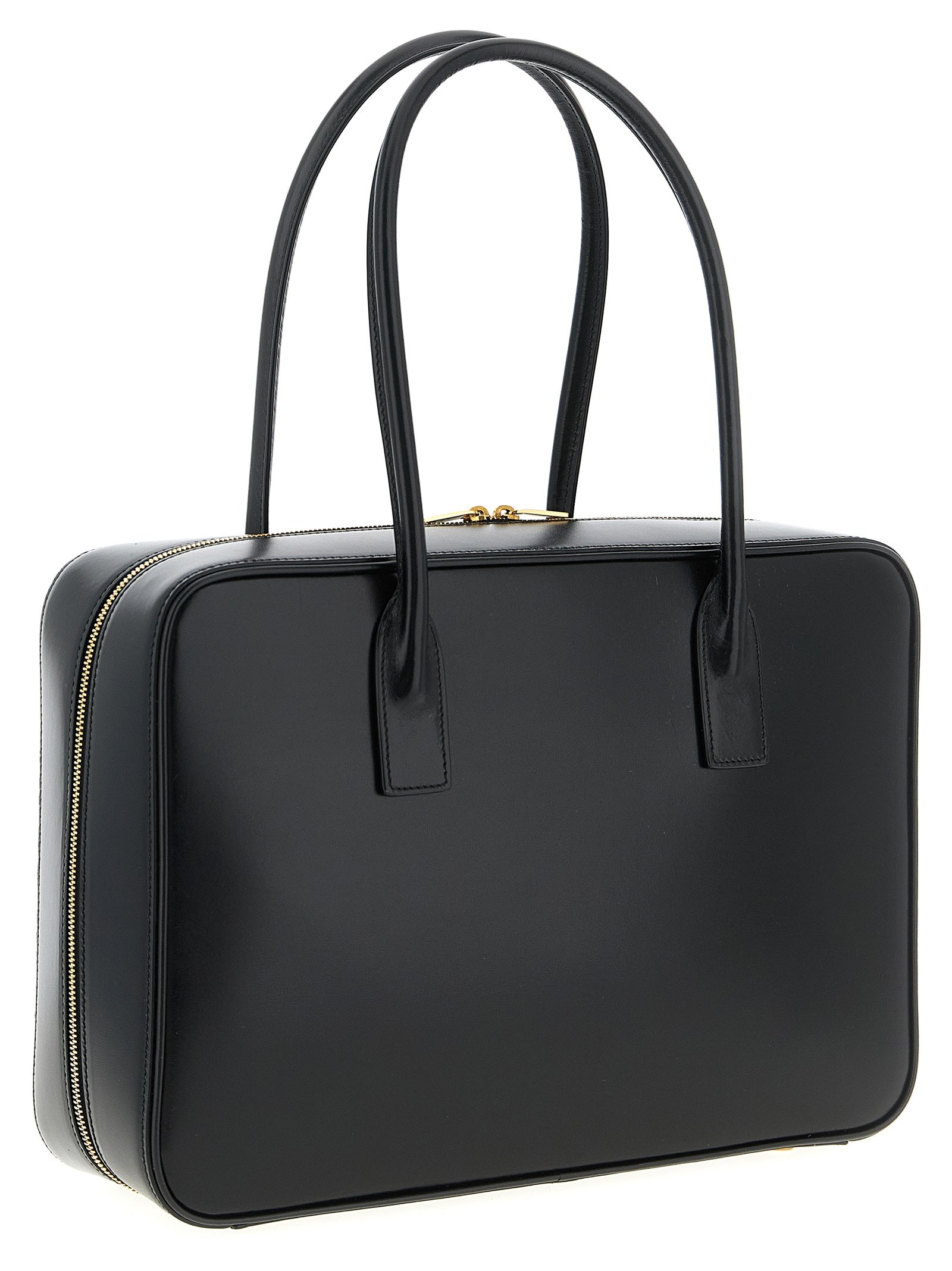 Black Calfskin Shoulder Bag - Image 2