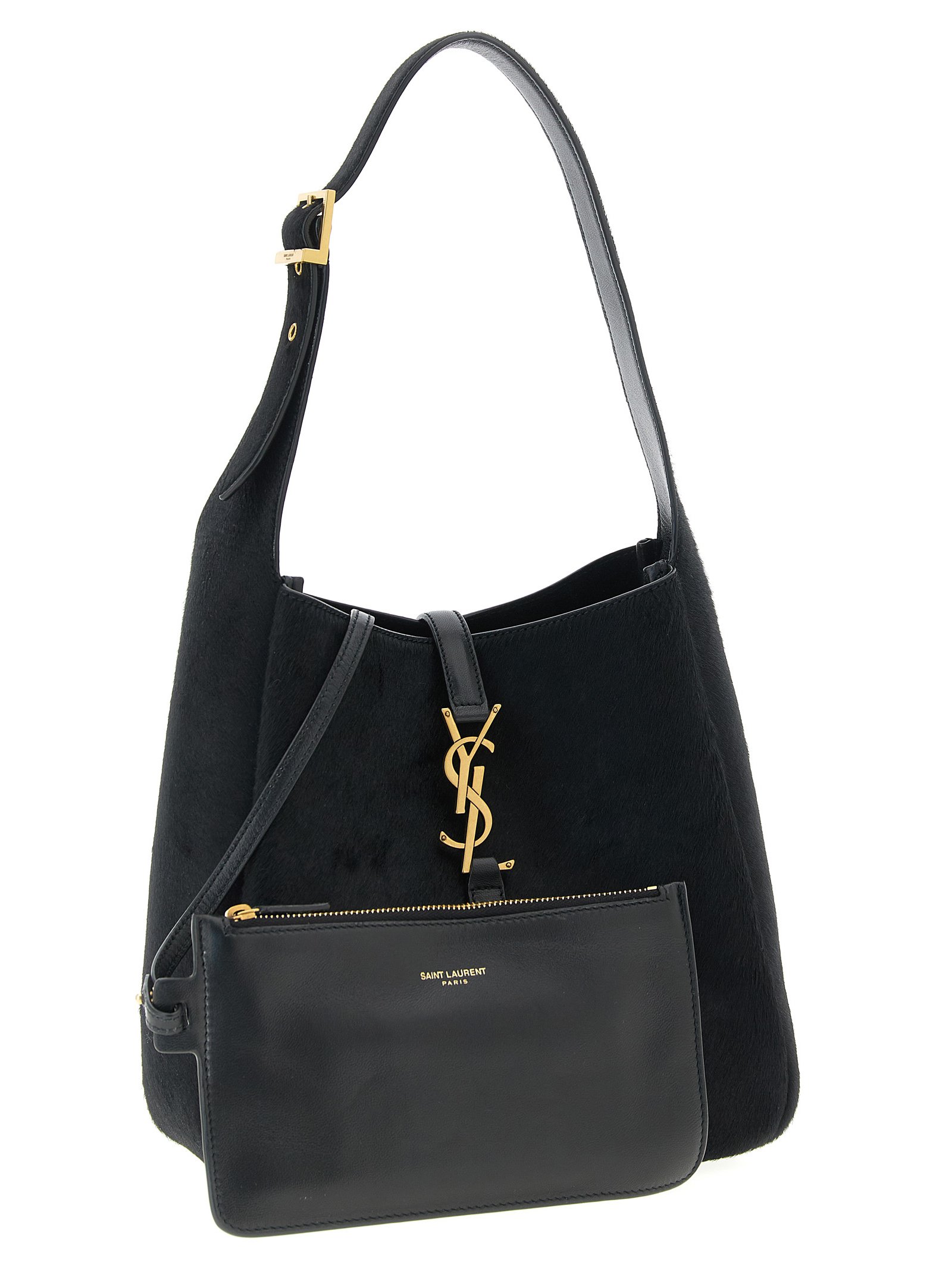 Black Calfskin Shoulder Bag - Image 3