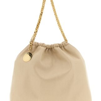 Beige Polyester Shoulder Bag