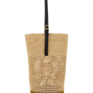Beige Sisal Shoulder Bag