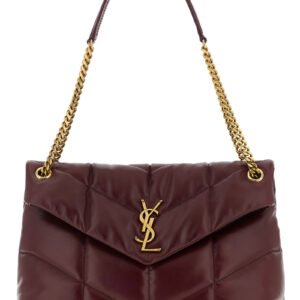 Bordeaux Calfskin Shoulder Bag