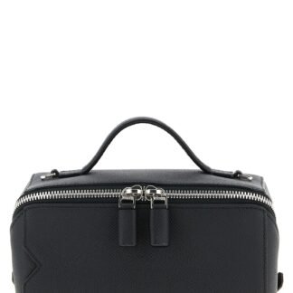 Black Calfskin Crossbody Bag