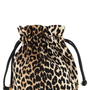 Brown Recycled Polyamide Clutch Bag