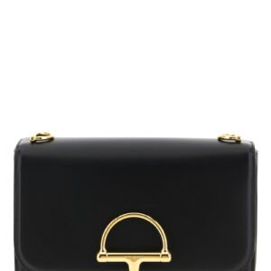 Black Calfskin Shoulder Bag