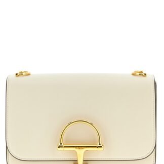 White Calfskin Shoulder Bag