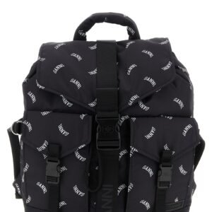 Black Polyester Backpack