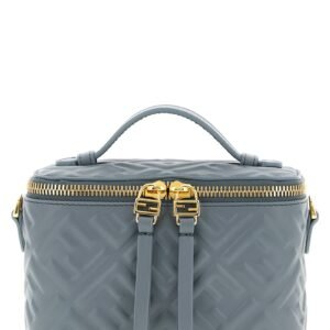 Blue Lamb Leather Handbag