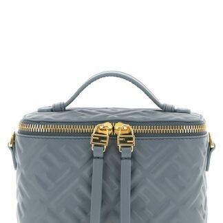Blue Lamb Leather Handbag