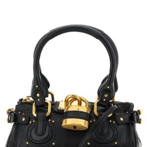 Black Buffalo Leather Handbag
