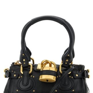 Black Buffalo Leather Handbag