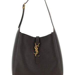 Brown Calfskin Shoulder Bag