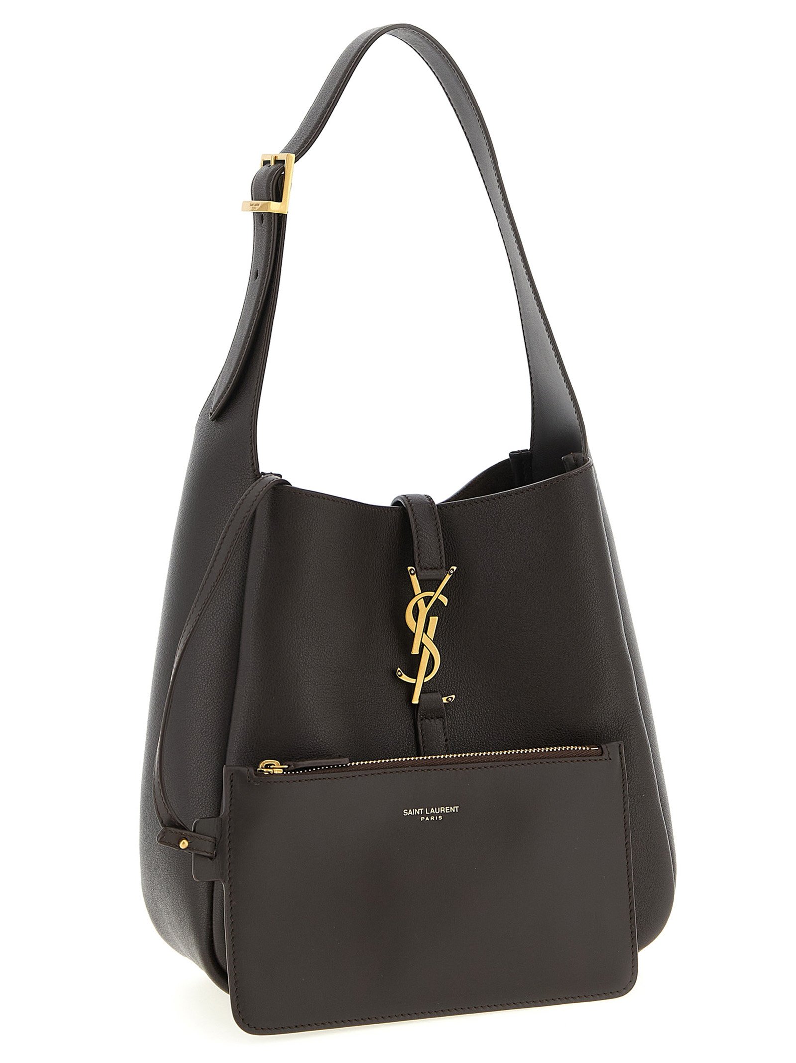 Brown Calfskin Shoulder Bag - Image 3