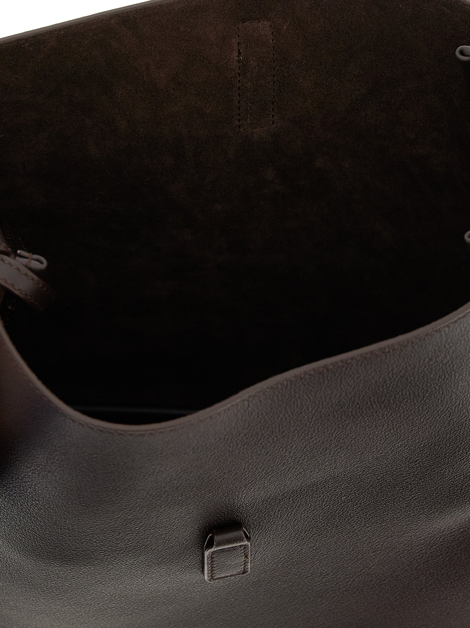 Brown Calfskin Shoulder Bag - Image 4