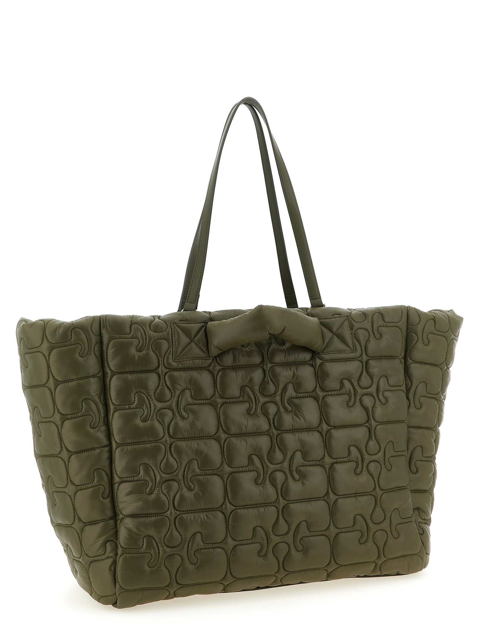 Bicolor Recycled Polyamide Tote Bag - Image 2
