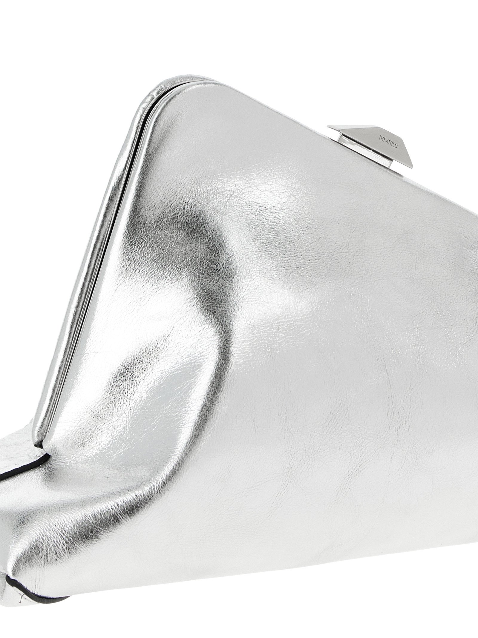 Silver Calfskin Clutch Bag - Image 3