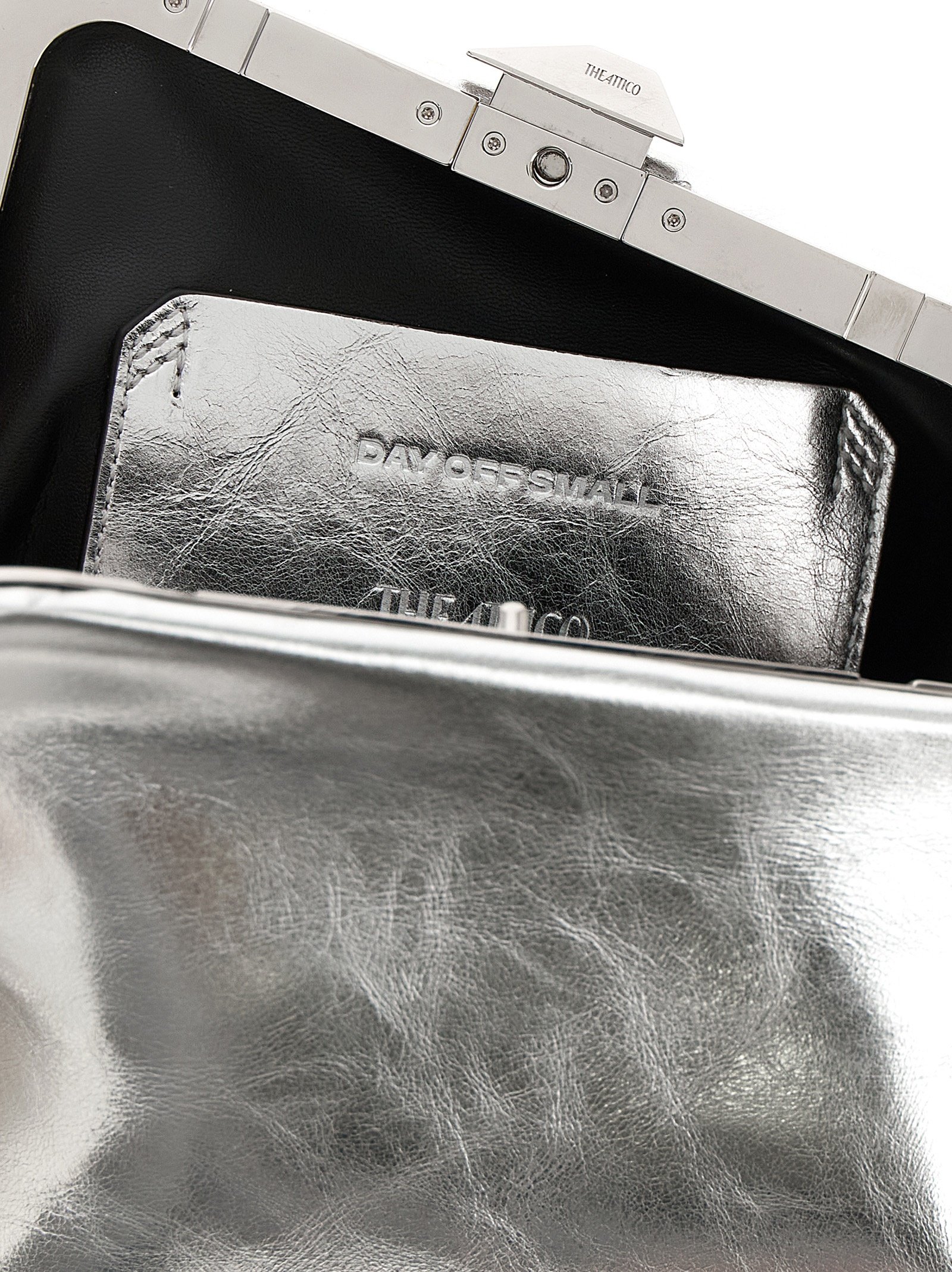 Silver Calfskin Clutch Bag - Image 4