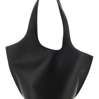Black Calfskin Shoulder Bag