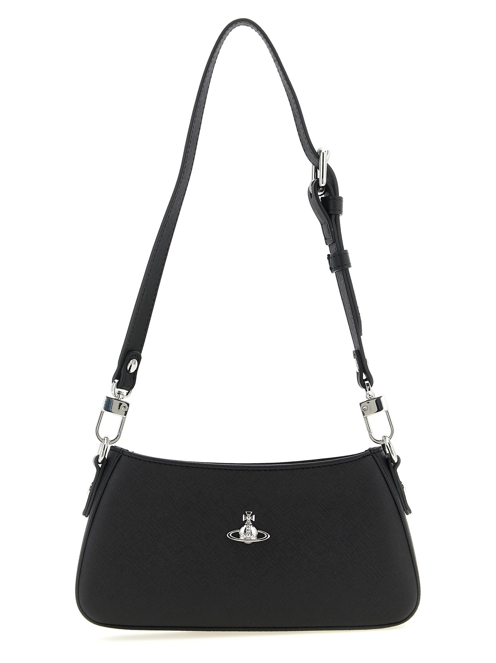 Black Polyethylene Shoulder Bag
