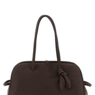 Brown Calfskin Shoulder Bag