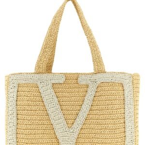 White Viscose Tote Bag