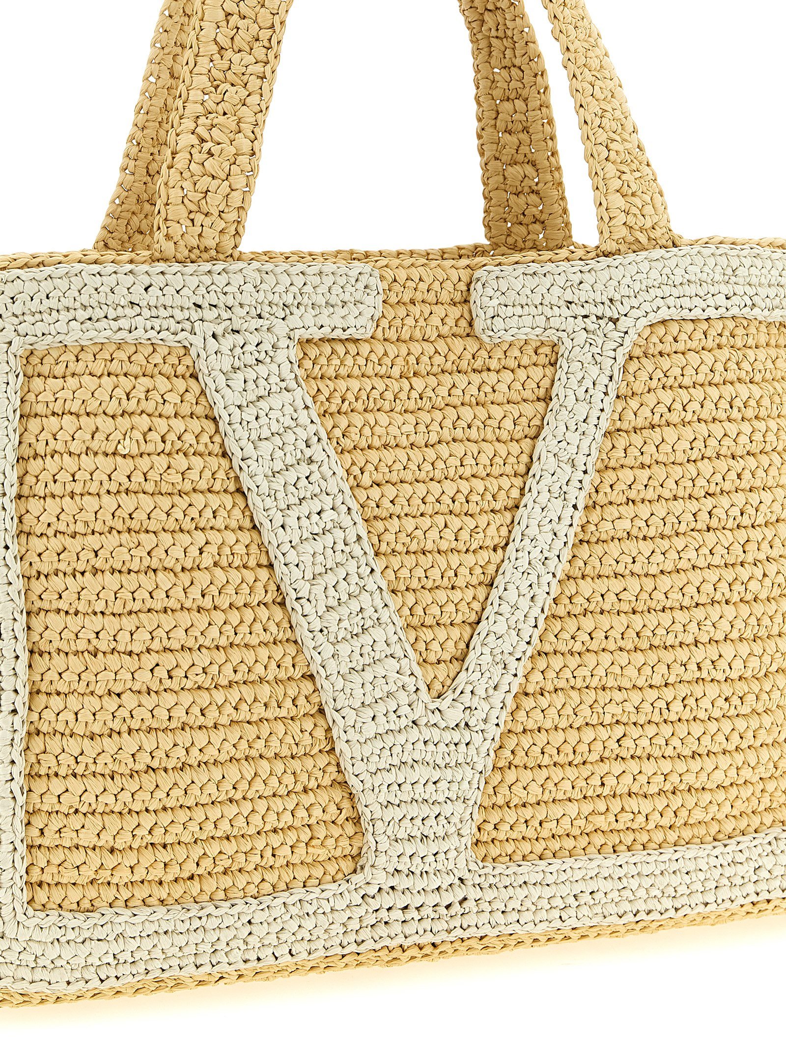 White Viscose Tote Bag - Image 3