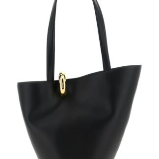 Black Cowhide Shoulder Bag