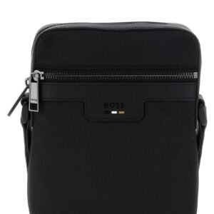 Black Polyester Crossbody Bag