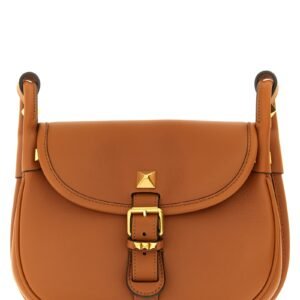 Brown Calfskin Shoulder Bag