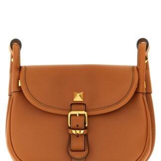 Brown Calfskin Shoulder Bag