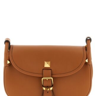 Brown Calfskin Shoulder Bag