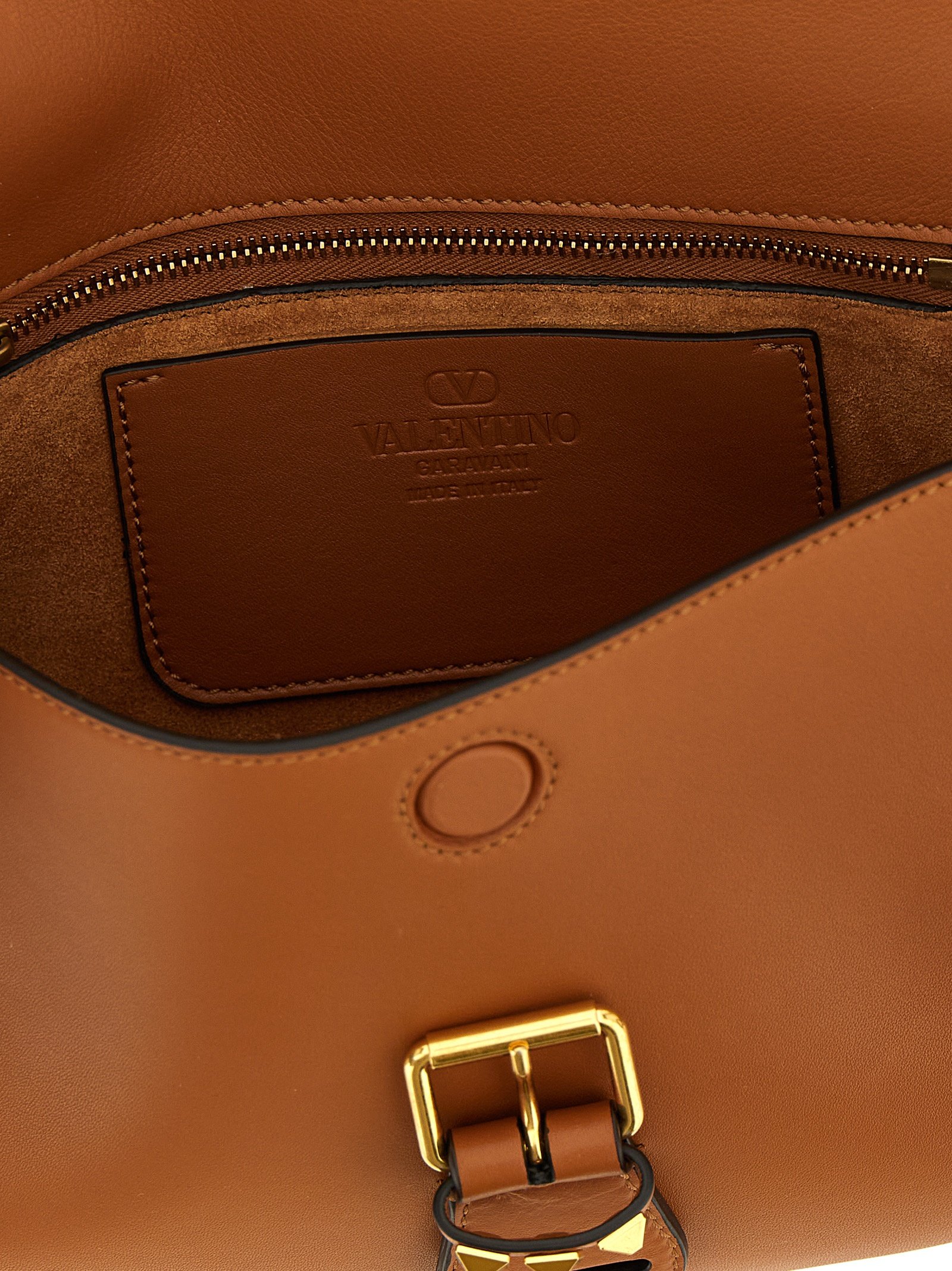 Brown Calfskin Shoulder Bag - Image 4
