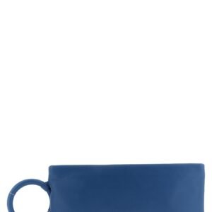 Blue Lambskin Clutch Bag