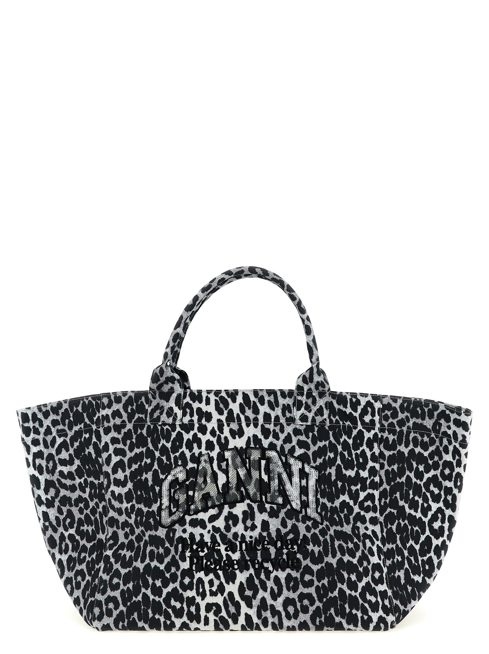 Gray Recycled Cotton Tote Bag