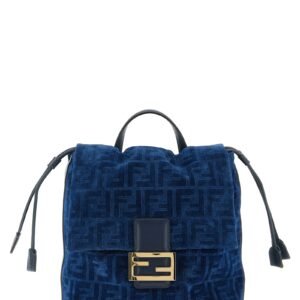 Blue Cotton Backpack