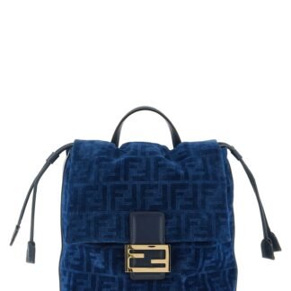 Blue Cotton Backpack