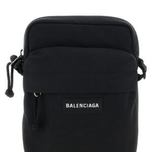 Black Polyamide Crossbody Bag