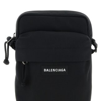 Black Polyamide Crossbody Bag