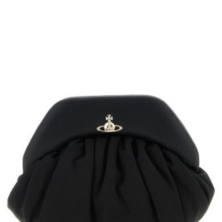 Black Viscose Clutch Bag