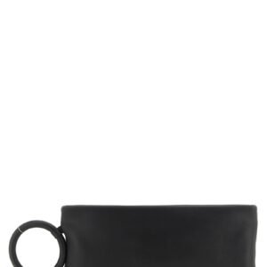 Black Lambskin Clutch Bag