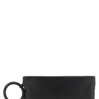 Black Lambskin Clutch Bag