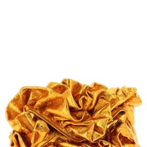 Orange Cowhide Clutch Bag