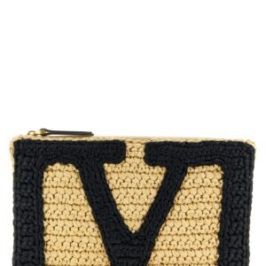 Black Viscose Clutch Bag